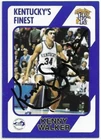 KENNY SKY WALKER Autographed Signed 1989 Basketball card #5 Kentucky Wildcats