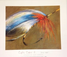 FLY FISHING ART PRINT Captive Colors II by James Elliot 12x14 Fish Hook Poster 2