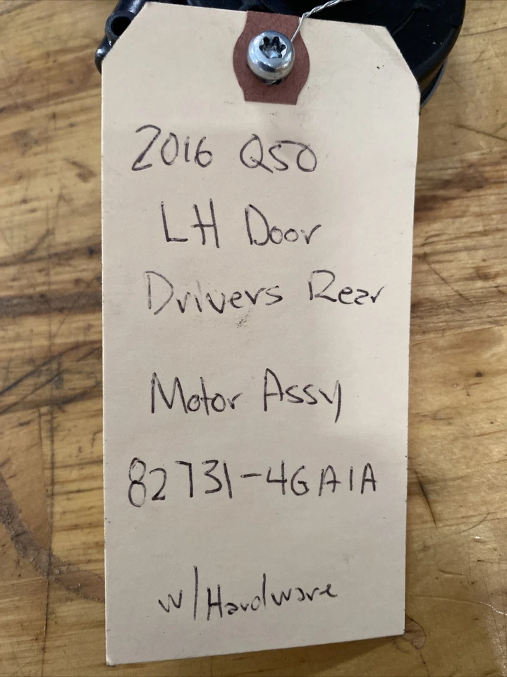 Conjunto de motor y reguladores ventana trasera INFINITI Nissan Q50 G37 LH 82731-4GAIA Foto 2 de 4