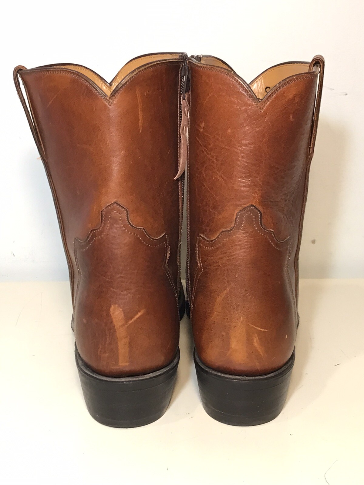 Lucchese Classics Handmade cowboy boot men\'s 11.5 brown embroidered leather EUC Lucchese Handmade Classics Ultra Caiman w Tooled Uppers : r  main image 3