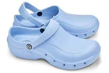 Toffeln EziKlog Blue Hospital Nursing Shoes Mule Clog Crocs UK Size 3
