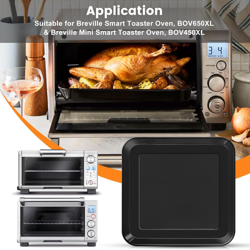 Teglia da Forno Smaltata 10" 10" per Forno Breville, Antiaderente Alimentare, Lavastoviglie Sa - Foto 5 di 12