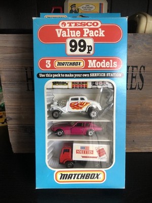 Matchbox Tesco Value Pack MP-4A4.Version Mint 1.First OVP VNM von 1979