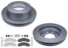 For Chevorlet Express Van 2500 2021-2025 Coated Disc Brake Rotors &amp; Brake Pads