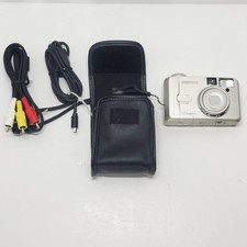 PENTAX Optio 330GS Compact Digital Camera 3.2MP Tested Working With Cords + Case