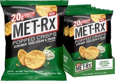 Popped Crisps, 20g Protein, Gluten Free - Sour Cream Onion, 6ct Air Popped