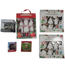 Christmas Ornament Lot Hallmark 2000 Santa + Funko Rudolph + LED Ornament + DIY