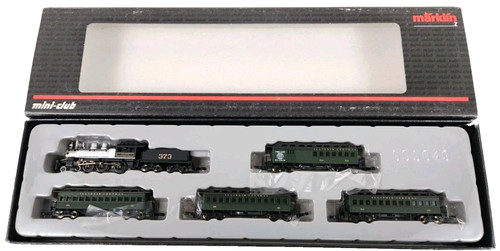 Juego de pases Z Marklin 81438 Illinois Ctrl "Diamond Spcl" 4-6-0 5 polos #373 probado #1 | Zustand: Used