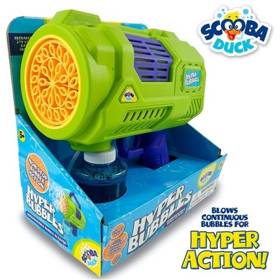 Scooba Duck Hyper Bubbles Rechargeable Light Up Bubble Blaster