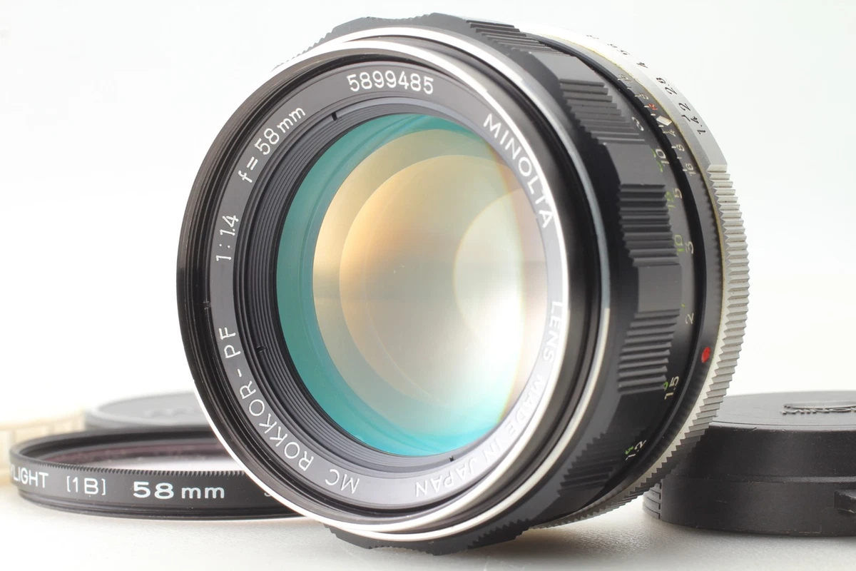 美品 ミノルタ MC ROKKOR-PF 1:1.4 f 58mm レンズ Minolta Rokkor PF 58mm Focal f/1.4 Camera Lenses for sale | eBay