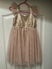 POPATU pink girls glam dress size 4