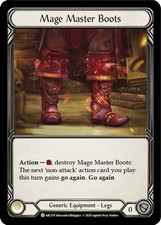 Mage Master Boots - Rainbow Foil - Unlimited Edition - Lightly Play - Arcane Ris