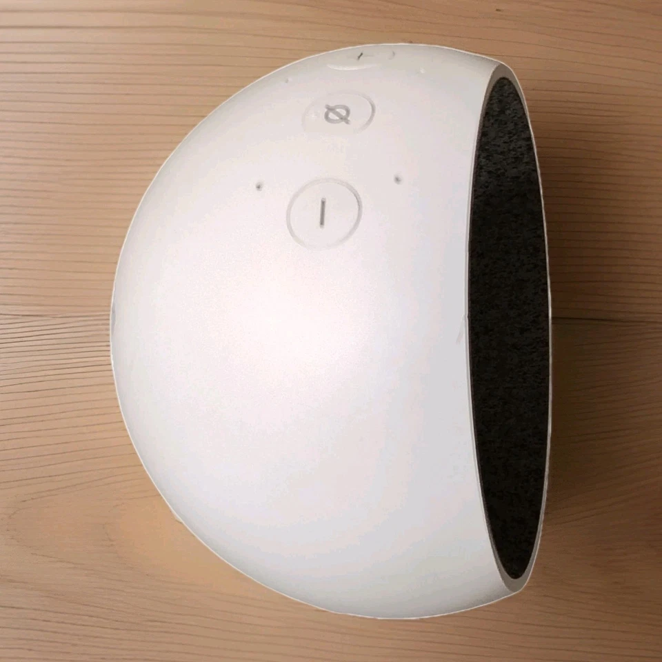 Amazon Echo Spot Smart Alarm Clock with Alexa 2.5" Display - White - Image 2 of 4