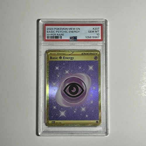 Pokémon TCG Basic Psychic Energy Scarlet & Violet 151 207/165 Hyper Rare PSA 10