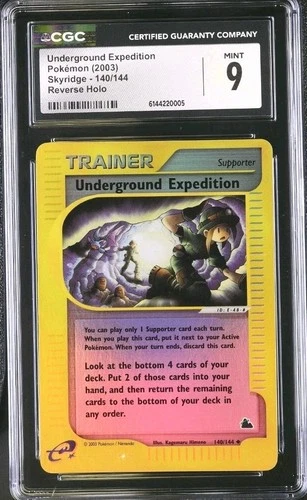 Underground Expedition 140/144 Reverse Holo Skyridge Pokemon CGC 9 MINT
