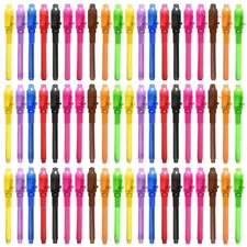 Invisible Ink Pen 60Pcs Spy Pen with UV Black Light Magic Spy Marker Kid Pens...