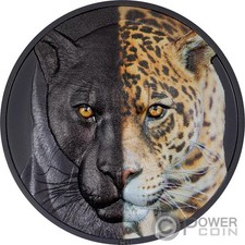 Jaguar Day And Night 3 Oz Silver Coin 20$ Palau 2023