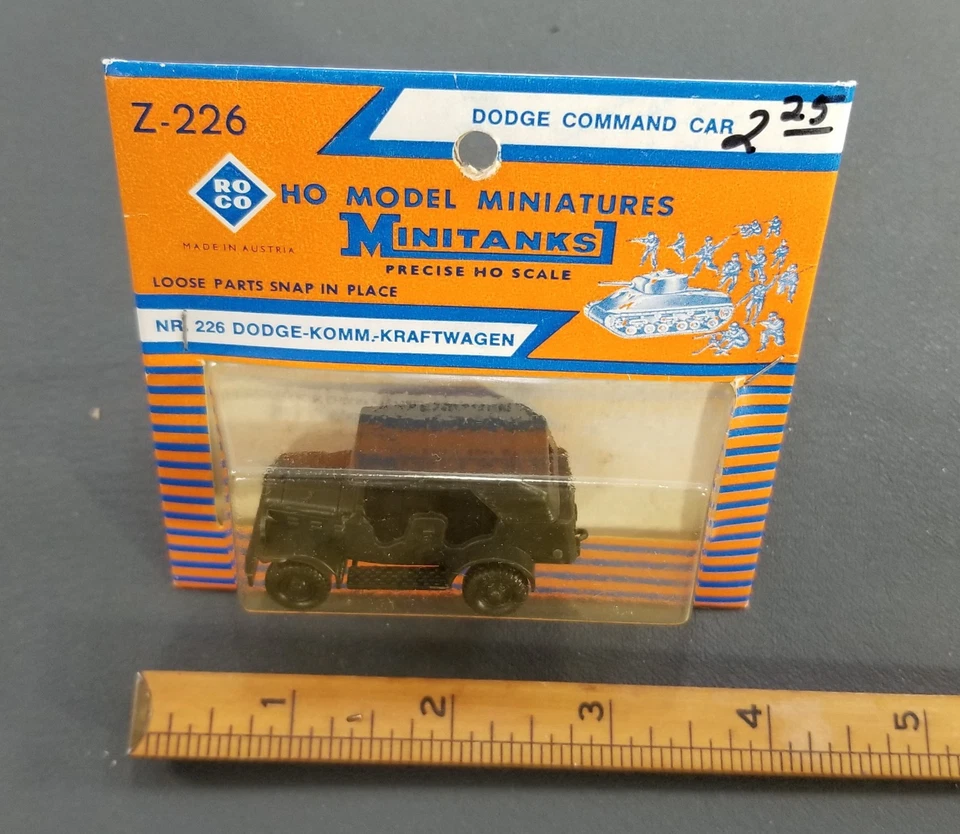Roco Minitanks 1/87 HO Z-226 US DODGE COMMAND CAR IOP HECHO EN AUSTRIA Foto 2 de 4