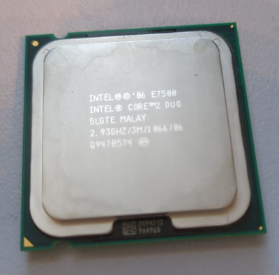 Intel Core 2 Duo E7500 2,93GHz 2-Core CPU LGA775 3MB L2 Cache 1066 SLGTE