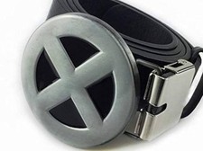 Marvel Comics X-Men Logo silver Metal Belt Buckle Men Clip Superhero