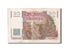 [#207616] Banknote, France, 50 Francs, 50 F 1946-1951   Le Verrier  , 1951, 1951