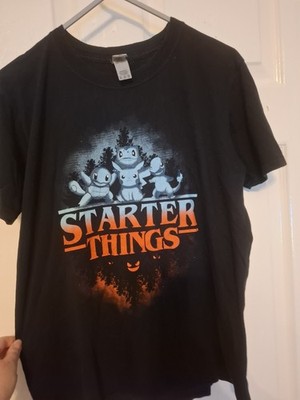 Gildan Schwarz Starter Things Stranger Things Pokemon Lustig T Shirt Jugend XL