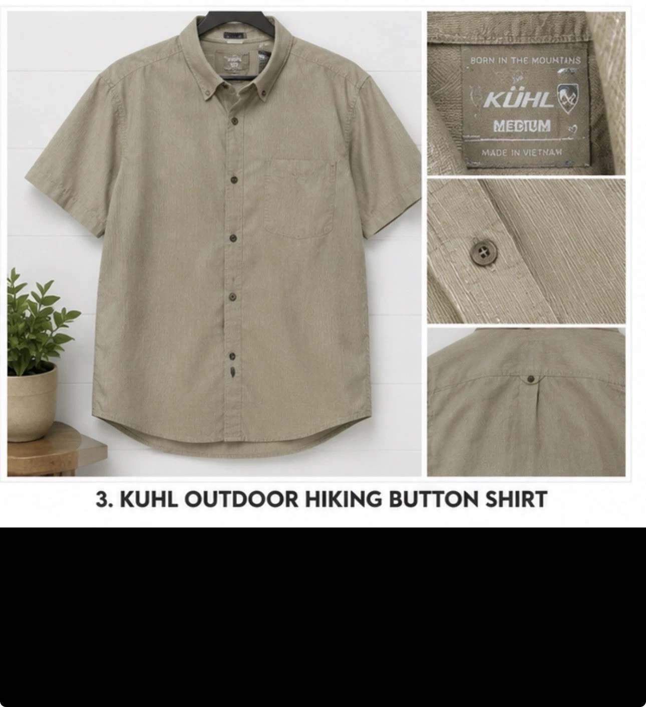 Kuhl Hiking Shirt Tan Stripe Short Sleeve Outdoor Mens Medium Button
Opens in a new window or tab