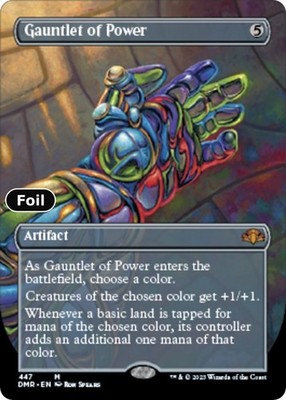 Gauntlet of Power (Borderless) Foil Dominaria Remastered 447 NM