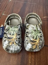 Rugged Shark RealTree Clogs Boys Size 5 Camo Slip On Shoes Camouflage Sandals