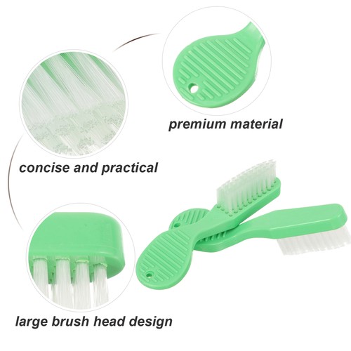 Cepillo de dientes de 3 lados para adultos de 10 piezas cabezal grande manual de viaje para reclusos - Imagen 5 de 12