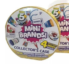 Zuru Mini Brands Gold Rush Series 2 ONE SEALED Collector’s Case & 4 Exclusive Pc