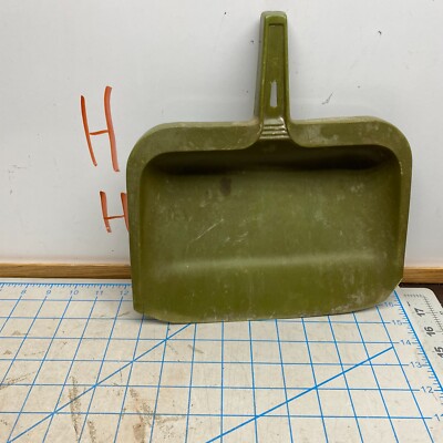 Vintage Rubbermaid DUSTPAN Dust Pan Heavy Duty Hard Rubber 2003-42 Green