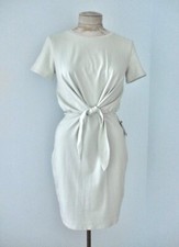 NWT $70 Express Mint Green Cotton Modal Knit T-Shirt Dress Tied Top Lined XS