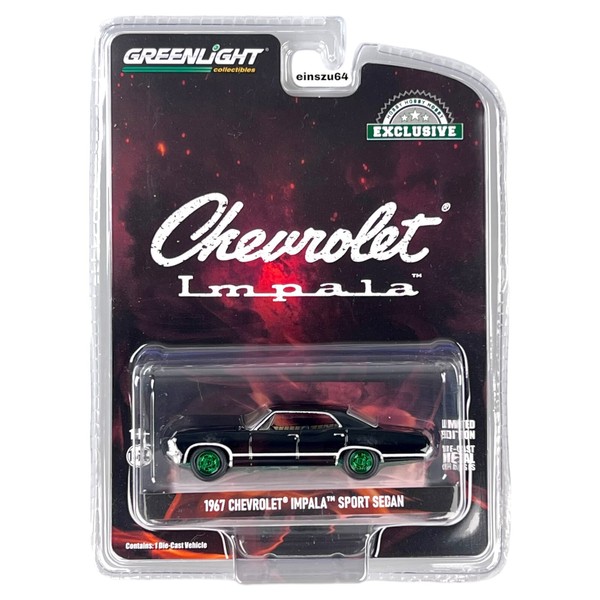 Greenlight - 1967 Chevrolet Impala Sport Sedan - Hobby Exclusive - Green Machine-image