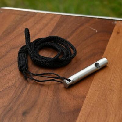 Outdoor Survival Titanium Whistle High Frequency Portable Camping Equipment R8Q1