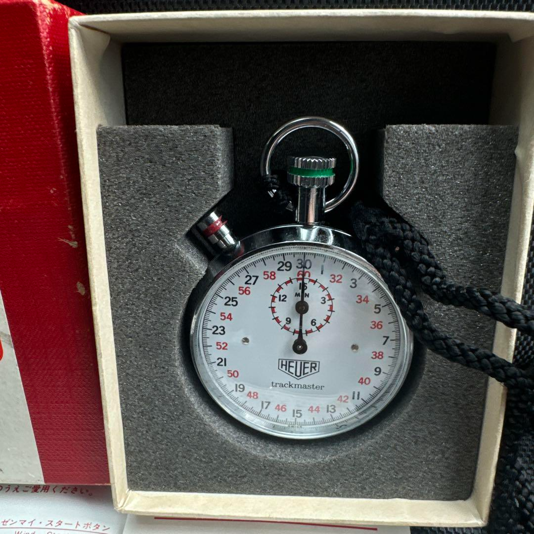 Heuer Trackmaster 32 Stopwatch Hs8032 Men's Watch from Japan Used