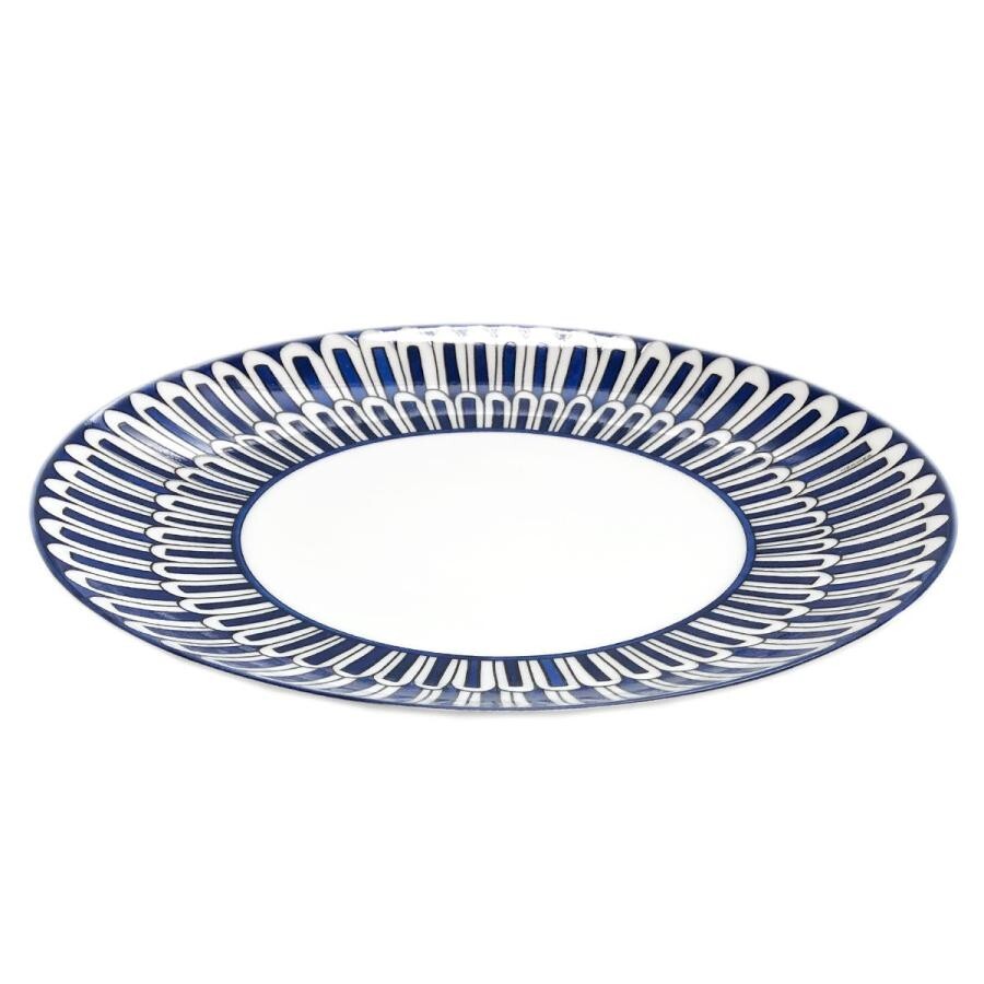 Assiette à Dessert Hermès Bleus D'Ailleurs - Set De 2 - Porcelaine Bleue - Fabriquée En France