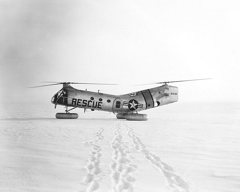 PIASECKI H-21 FLYING BANANA HELICOPTER 11x14 GLOSSY PHOTO PRINT | eBay