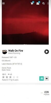 Silent Running ~ Walk On Fire CD 1987 Hi-Tech AOR Soft Yacht Melodic Rock