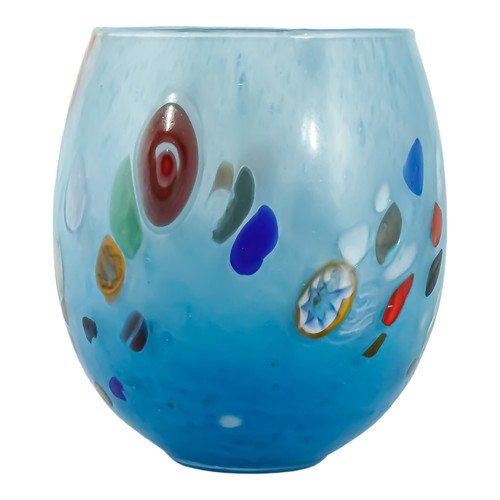 Un vase en verre abstrait style murano vase - France