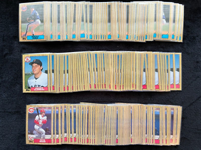 1987 Topps- Lot of 189- Nolan Ryan #757, Roger Clemens #340 and Pete Rose #200