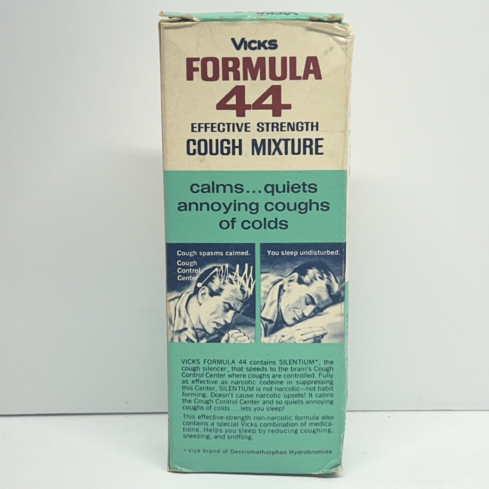 Vicks Formula 44 Cough Mixture Medicine 6oz Movie Prop 1960’s 1970’s