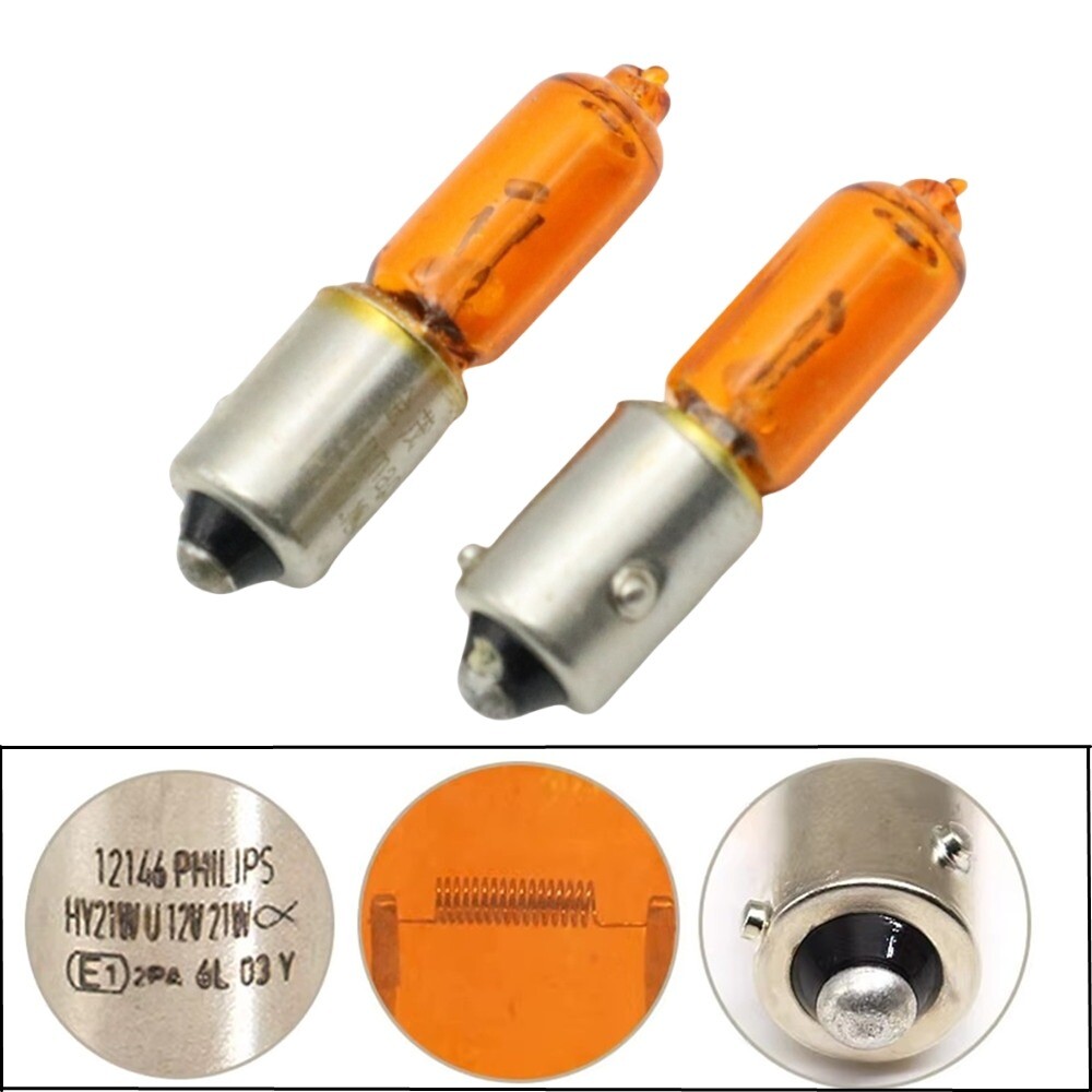 2x HY21W 12146 Amber Turn Signal Light Lamp Bulb For Volvo XC90