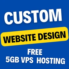 Custom Websites Design for Sale with Free VPS Web Hosting
