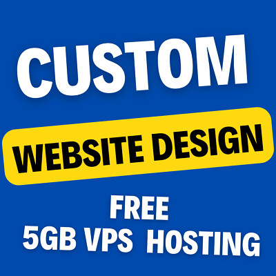 Custom Websites Design for Sale with Free VPS Web Hosting