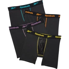 4 OR 6 Pack REEBOK Men Boxer Briefs PERFORMANCE SMALL MEDIUM LARGE XLARGE $49