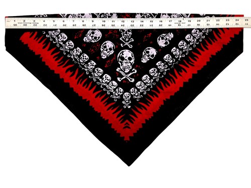KLETTVERSCHLUSS® Marke VERSTELLBARE SCHÄDELFLAMME GESICHT BIKER MASKE HALSABDECKUNG BANDANA HALLOWEEN - Bild 2 von 3