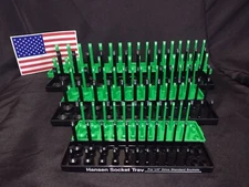 Hansen 6 Pc Socket Organizers Tool Rack Holders 1/4" 3/8" 1/2" O/B or G/B - USA