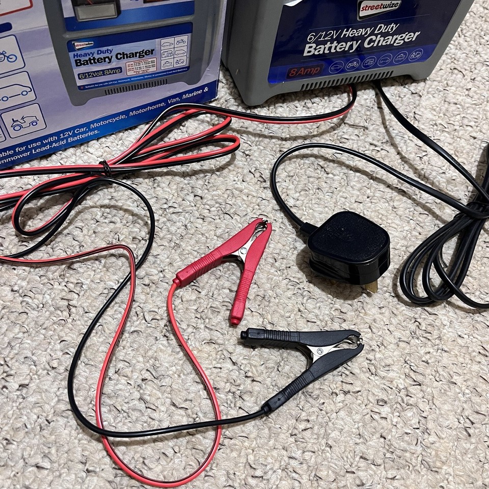 Streetwize Heavy Duty Automatic Battery Charger 6/12V Car Bike Leisure