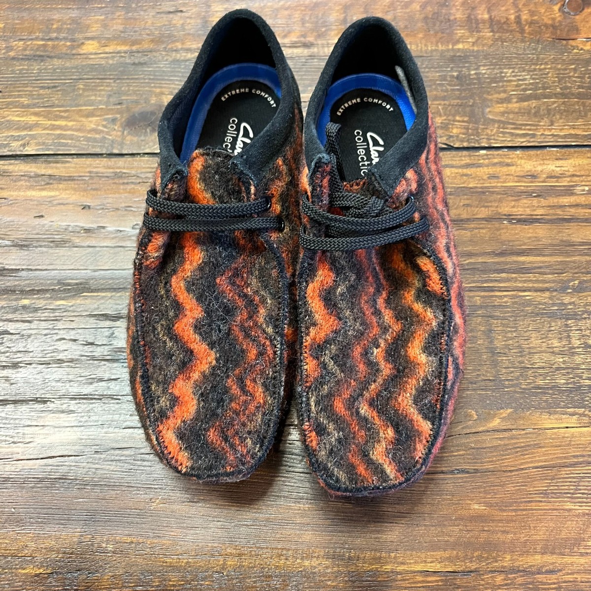 CLARKS Men's 8 Shacre II Step Moccasin Camo Black Orange CLARKS Men's 8 Shacre II Step Moccasin Camo Black Orange